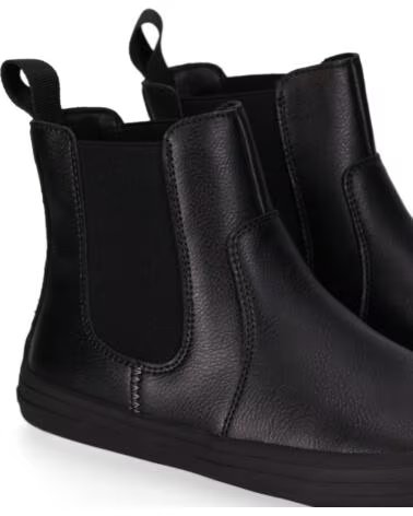 CHIKA10 BF STELLA 03 BOTTINES BAREFOOT EN CUIR POUR FEMME NEGRO-BLACK