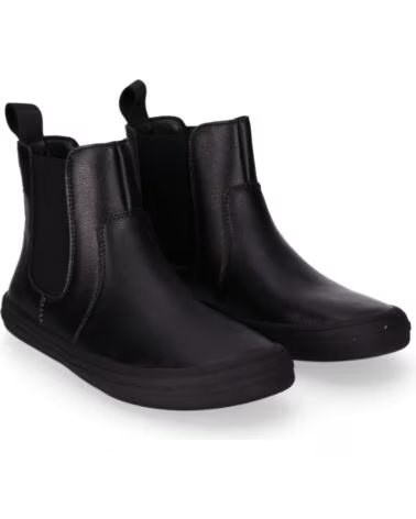 CHIKA10 BF STELLA 03 BOTTINES BAREFOOT EN CUIR POUR FEMME NEGRO-BLACK