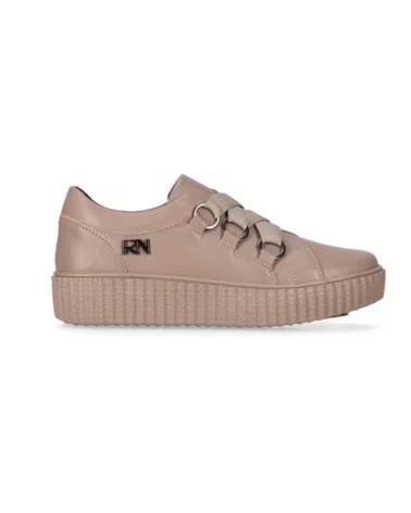 CHIKA10 RE TIPUANA 04 SAPATOS DE COURO FEMININOS RENATURE PLANOS TAUPE TAUPE-TAUPE