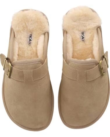 CHIKA10 DARWIN 02 SAPATOS FEMININOS CAMURÇA PLANO BEGE BEIG-BEIGE
