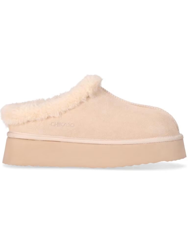 CHIKA10 SIDNEY 02 PLATEAU-SCHUHE IN BEIGE BEIG-BEIGE