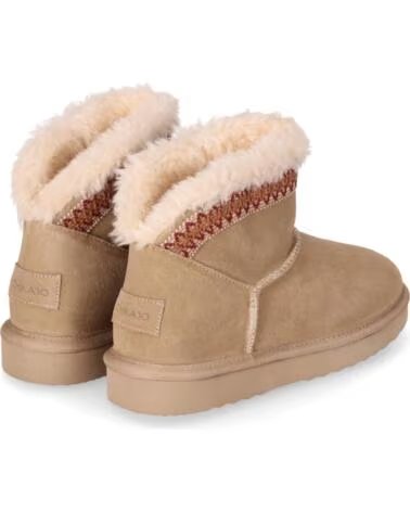 CHIKA10 DARWIN 01 BOTTINES CROUTE DE CUIR FEMME PLATES BEIGES BEIG-BEIGE