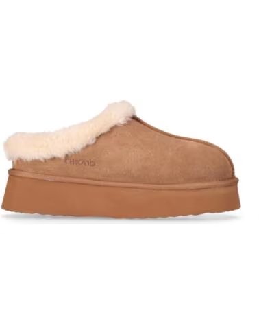 CHIKA10 SIDNEY 02 DAMENSCHUHE AUS VELOURSLEDER MIT PLATEAU CAMEL-CAMEL