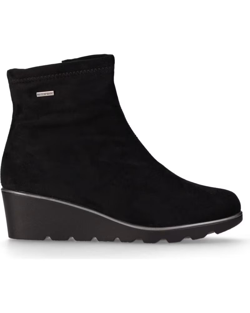 CHIKA10 STIVALETTI IN PELLE CON ZEPPA ALTA DA DONNA ST AZULADO 04 NEGRO-BLACK