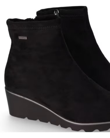 CHIKA10 STIVALETTI IN PELLE CON ZEPPA ALTA DA DONNA ST AZULADO 04 NEGRO-BLACK