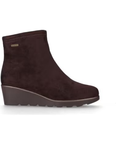 CHIKA10 BOTINES PIEL CUÑA ALTA ST AZULADO 04 MARRÓN MARRON-BROWN
