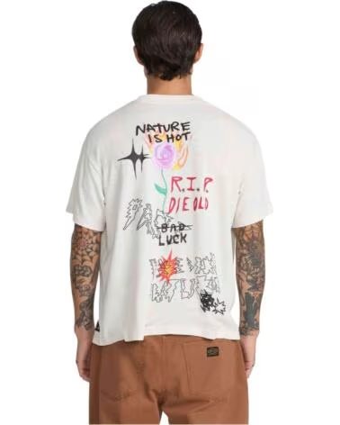 RVCA T-SHIRT RIDE THE WAVE HEMP SS CERAMIC