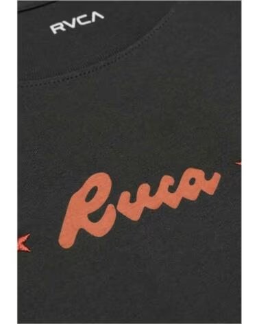 RVCA CAMISETA DE MUJER ROUGHSTOCK OVERSIZED SS PIRATE BLACK