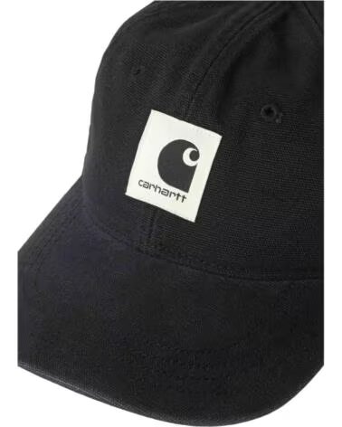 CARHARTT WIP BONÉ CANVAS CAP BLACK I037182