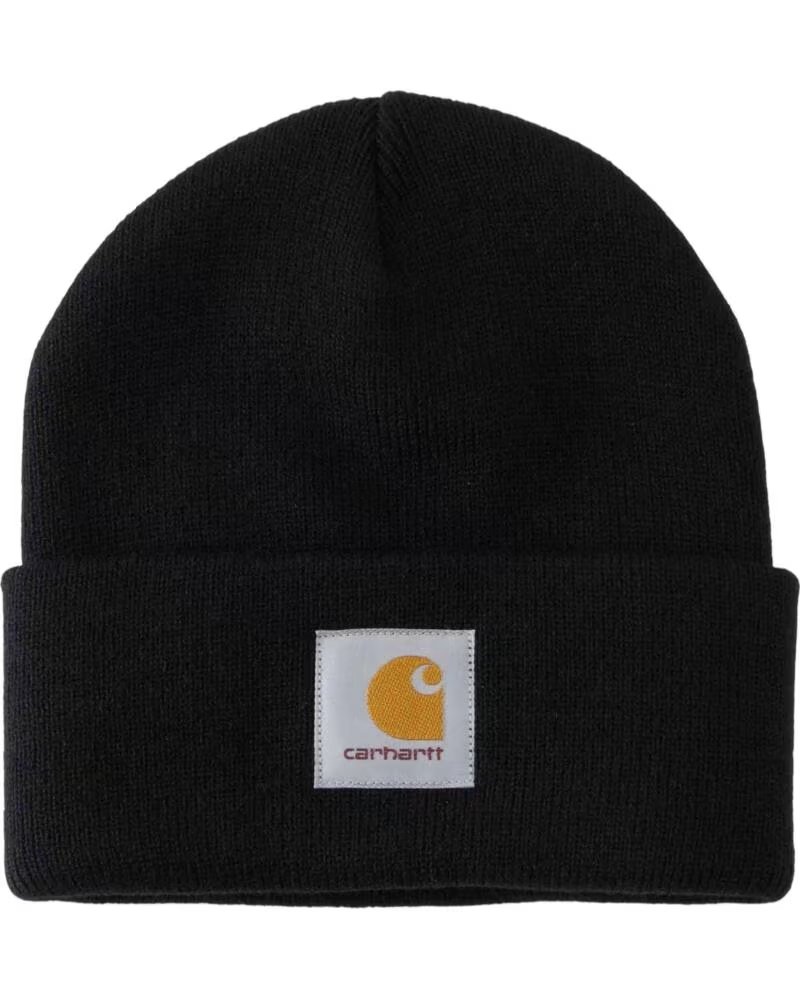 CARHARTT WIP BONNET HIVER SHORT WATCH HAT BLACK