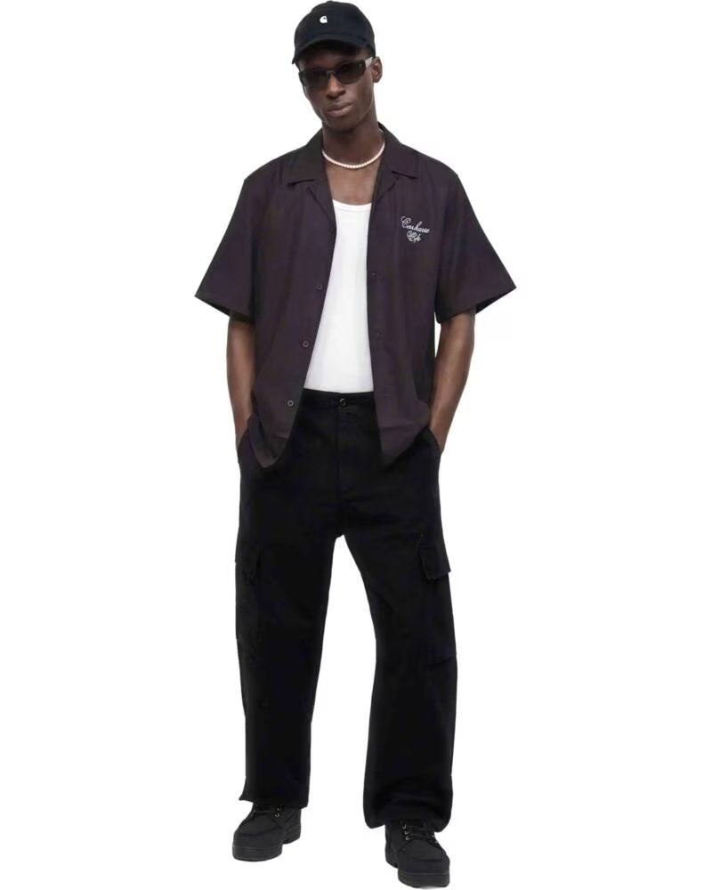 CARHARTT WIP CALÇAS CARGO KADE PRETO