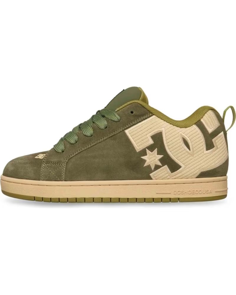 DC SHOES ZAPATILLAS COURT GRAFFIK LIGHT OLIVE-OYSTER