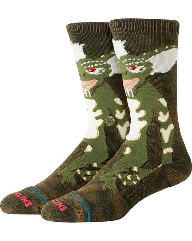 STANCE Calcetines Stripe Gremlins Crew Dark Green en verde para unisex DARK GREEN
