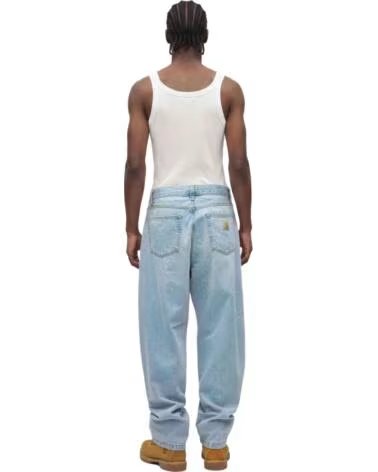 CARHARTT WIP PANTALÓN VAQUERO ANCHO LANDON BLUE HEAVY WORN BLEACHED