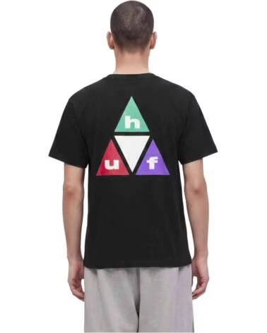 T-SHIRT HUF PRISM TT SS TEE BLACK-TEAL