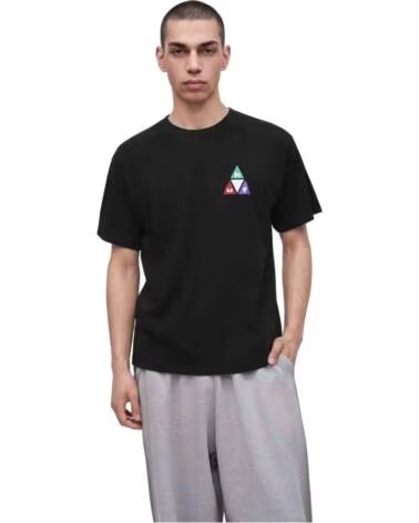 T-SHIRT HUF PRISM TT SS TEE BLACK-TEAL