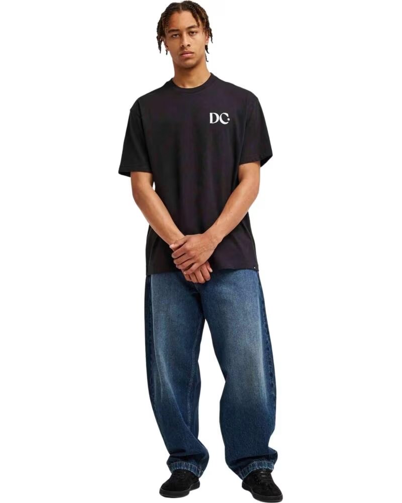 DC SHOES T-SHIRT ROSE FROM SKULL HSS EDYZT04482 BLACK