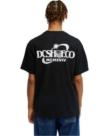 DC SHOES CAMISETA SKULL AND STAR HSS BLACK EDYZT04507