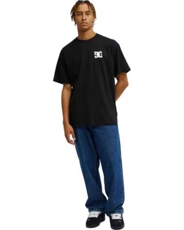 DC SHOES CAMISETA SKULL AND STAR HSS BLACK EDYZT04507