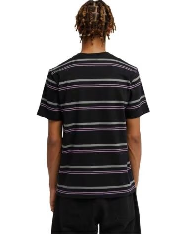 DC SHOES T-SHIRT SHERIFF STRIPE SS BLACK