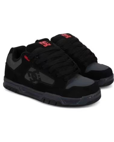 DC SHOES BASKETS COILER BLACK-GREY-RED