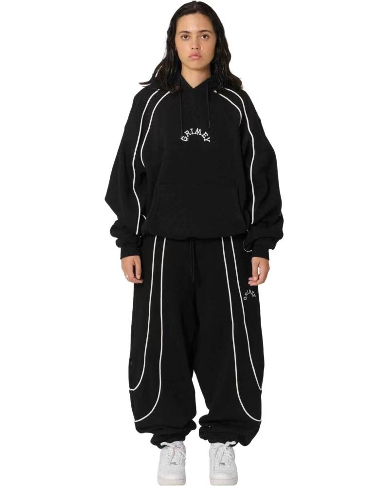 GRIMEY PANTALON DE CHANDAL ANCHO THE INFAMOUS BAGGY SWEATPANTS BLACK GRBTS312-BLK NEGRO
