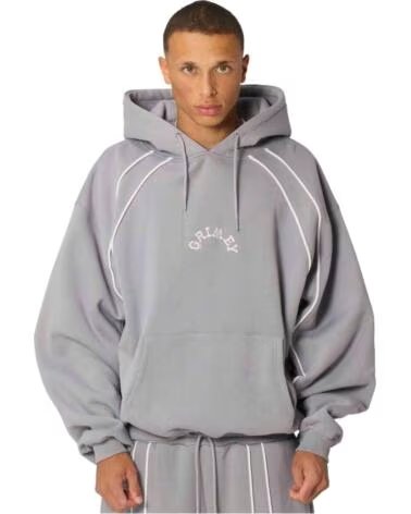 GRIMEY OVERSIZE SWEATSHIRT THE INFAMOUS BOXY HOODIE GCHB674 NEGRO