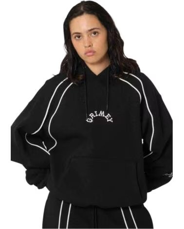 GRIMEY SWEAT-SHIRT OVERSIZE THE INFAMOUS BOXY HOODIE BLACK