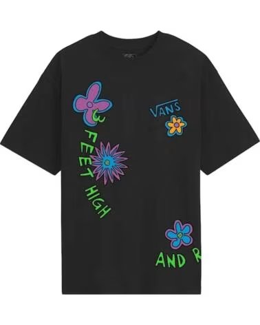 VANS OFF THE WALL Camiseta De Manga Corta Vans De La Soul 3 Feet High And Rising en negro para unisex BLACK