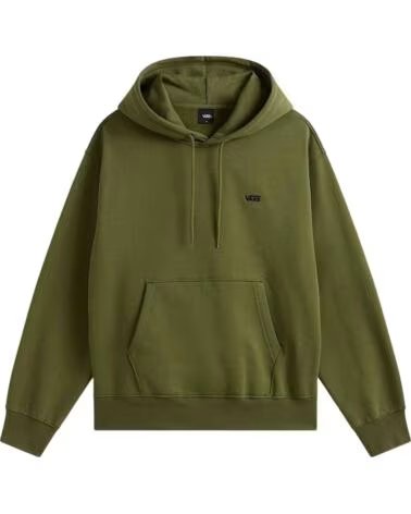 VANS OFF THE WALL Sudadera Con Capucha Vans Left Chest Ii Loose Pullover Grape Leaf en verde para hombre GREEN BALSAM