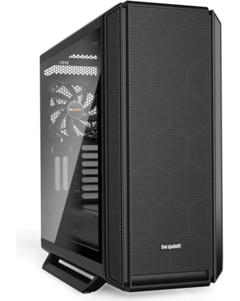 BE QUIET Caja ordenador gaming e - atx silent base 802 window negra 3 ventiladores 140mm - insonorizada