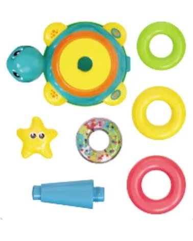TOY PLANET SCHILDKRÖTEN RINGSTAPELTURM MEHRFARBIG FÜR BABYS MULTICOLOR