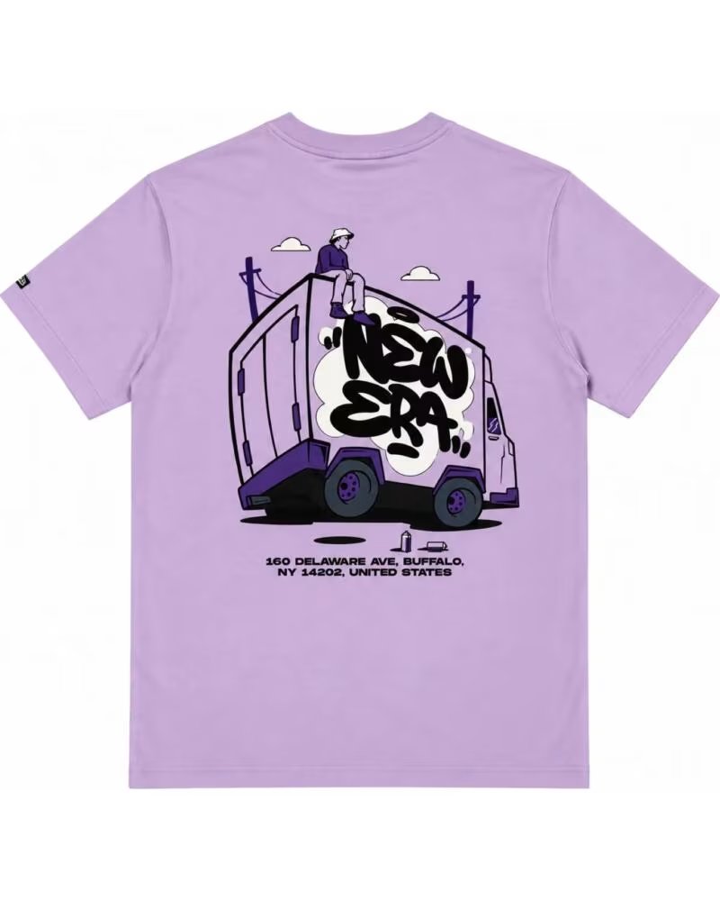 NEW ERA T-SHIRT GRAFFITI OVERSIZED VIOLA 0