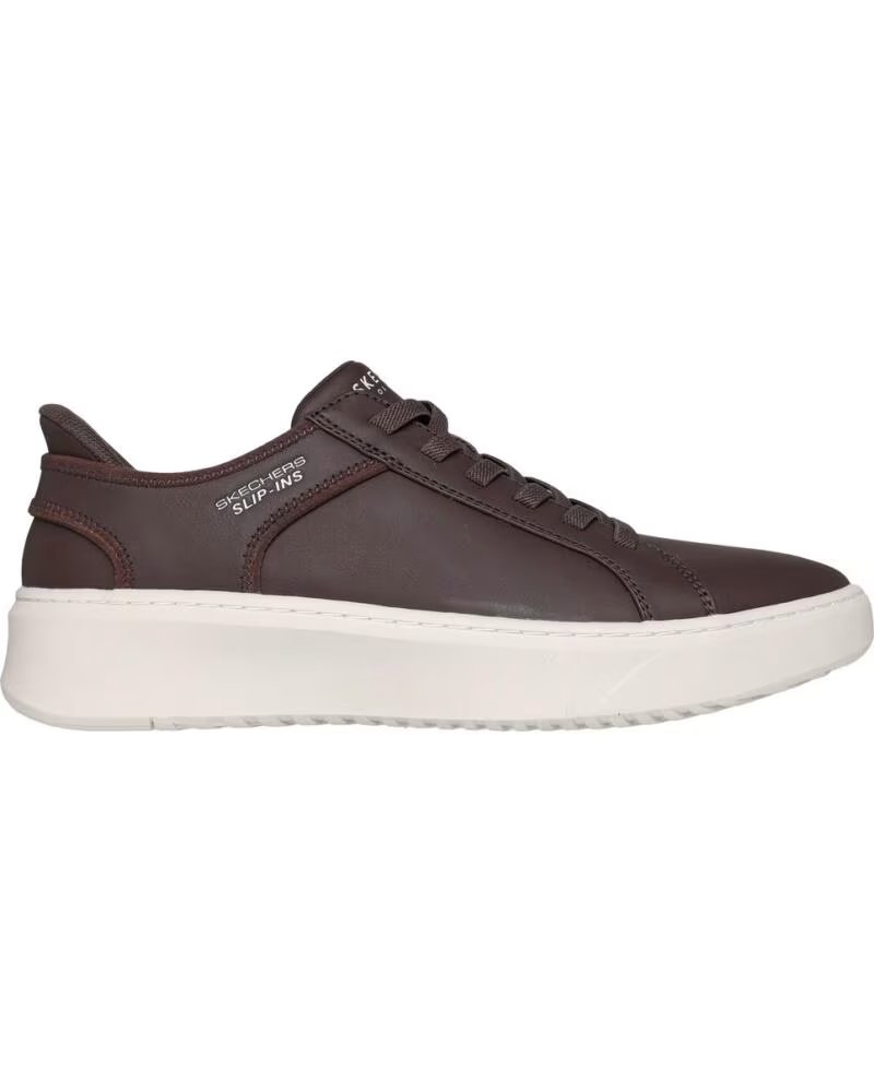 SKECHERS COURT BREAK FREIZEITSCHUHE BRAUN DAMEN MARRON