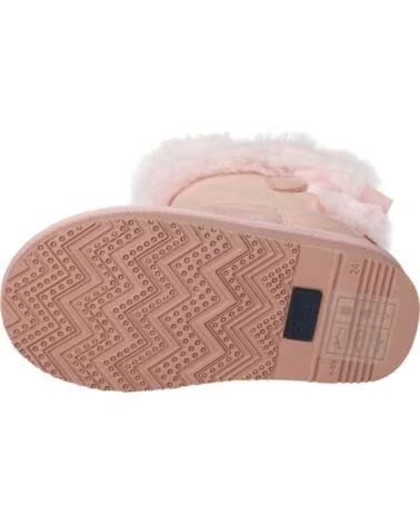OSITO OSSH140066 SCHNEESTIEFEL MIT KUNSTFELL UND SCHLEIFE ROSA