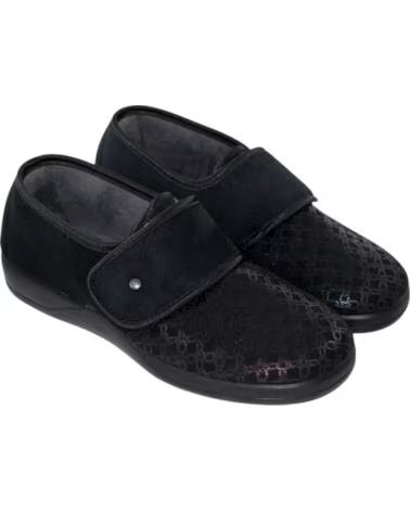 DEVALVERDE DAMEN KOMFORT HAUSSCHUH DV1109 SCHWARZ NEGRO