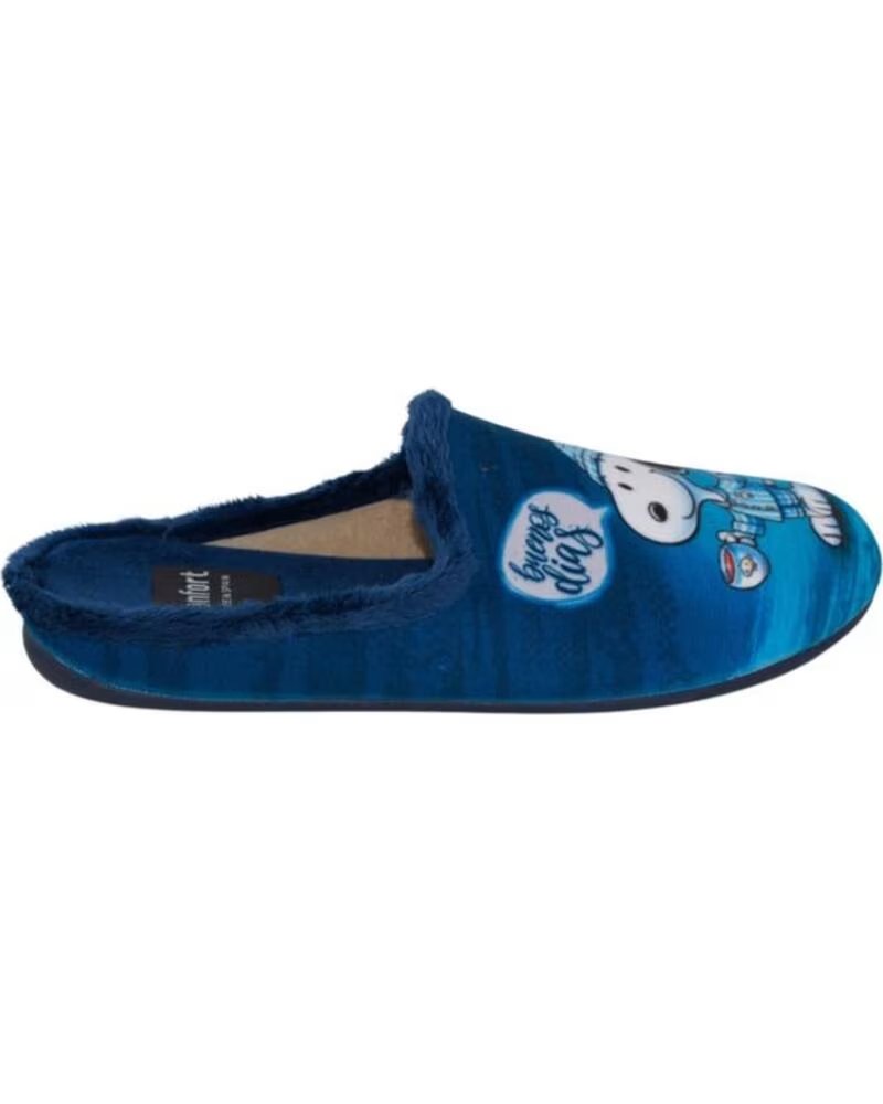 SEVILLAS PANTOUFLE SNOOPY BUENOS DIAS POUR HOMME GRIS
