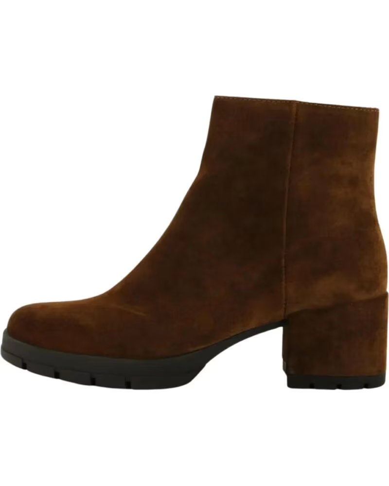 UNISA WILDLEDER STIEFELETTE ABSATZ 4 CM BRAUN MARRóN
