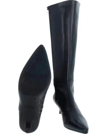 WONDERS STIVALE ALTO FLEXFIT 21 TACCO 5 CM NERO NEGRO