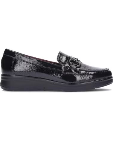 PITILLOS Mocasines para mujer 11502 Charol NEGRO