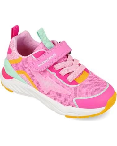 BIOMECANICS BASKETS FILLE 261271G SNEAKERS ÉLASTIQUES FERMETURE AUTO-ADHÉRENTE ROSAB032