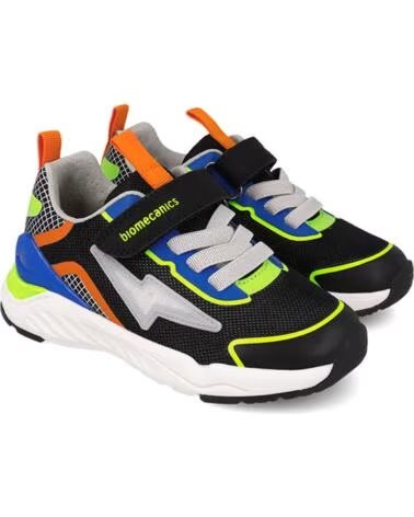 BIOMECANICS BASKETS POUR GARÇON 261271B SNEAKERS ÉLASTIQUES AVEC FERMETURE AUTO-AGRIPPANTE NEGROA054