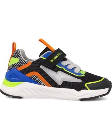 BIOMECANICS SCARPE SPORTIVE PER BAMBINO 261271B SNEAKER ELASTICHE CON CHIUSURA A STRAPPO NEGROA054