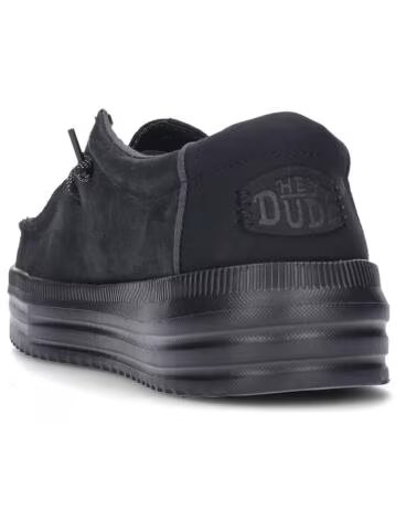 ZAPATOS PARA HOMBRE HEY DUDE 45847 REV TUMBLED LEATHER BLACK