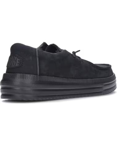 ZAPATOS PARA HOMBRE HEY DUDE 45847 REV TUMBLED LEATHER BLACK