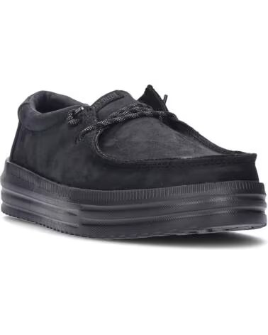 ZAPATOS PARA HOMBRE HEY DUDE 45847 REV TUMBLED LEATHER BLACK