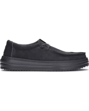 ZAPATOS PARA HOMBRE HEY DUDE 45847 REV TUMBLED LEATHER BLACK