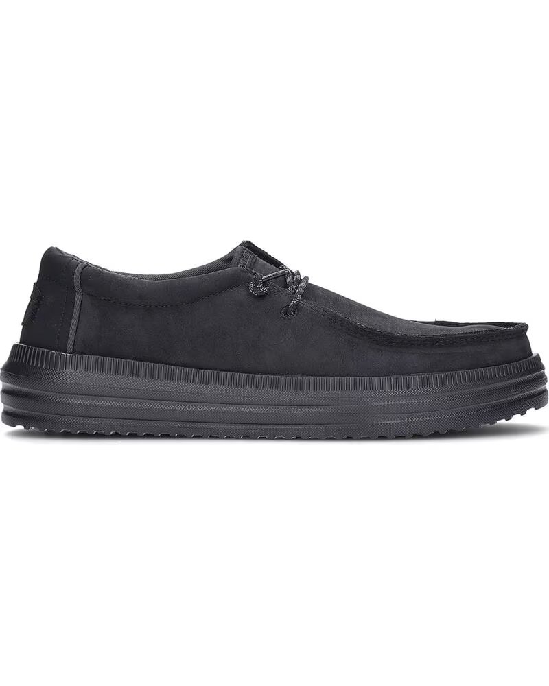 ZAPATOS PARA HOMBRE HEY DUDE 45847 REV TUMBLED LEATHER BLACK