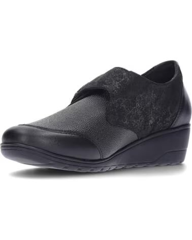 MEPHISTO BRANDA BLACK - SCARPE CON ZEPPA DA DONNA