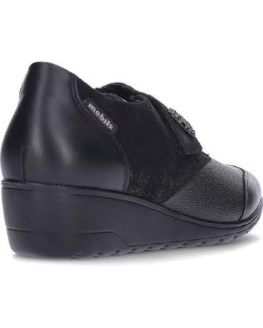 MEPHISTO BRANDA BLACK - SCARPE CON ZEPPA DA DONNA